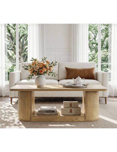 sofabord træ moderne design indretning opbevaring hylde