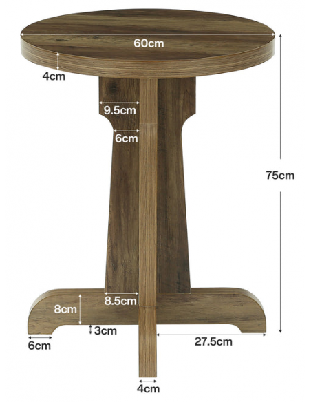 rundt små lille spisebord indretning billigt træ moderne nordisk design