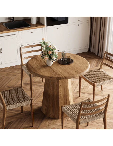 rundt små lille spisebord indretning billigt træ moderne nordisk design