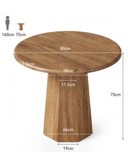 rundt små lille spisebord indretning billigt træ moderne nordisk design