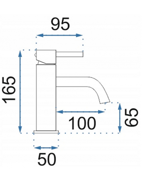 Armatur til håndvask Krom badeværelse vandhane design