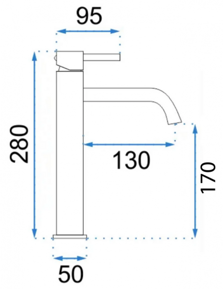 Armatur til håndvask Krom badeværelse vandhane design