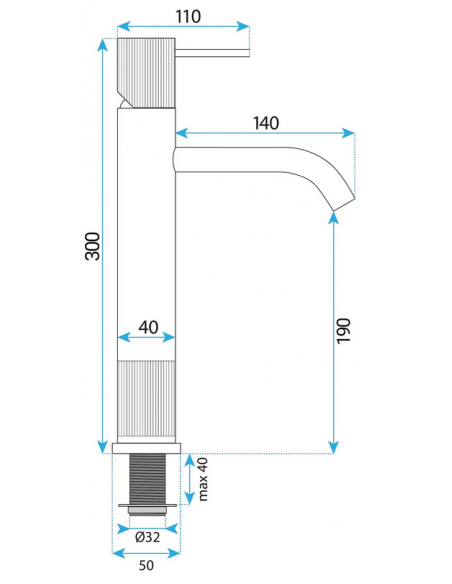 Armatur til håndvask Krom badeværelse vandhane design