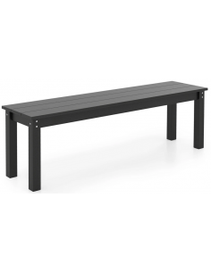 havebænk havemøbler bænk haveindretning design sort