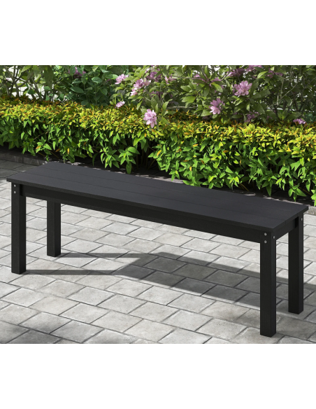 havebænk havemøbler bænk haveindretning design sort