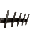 HOIGAARD Tangent knagerække i træ H24 x B64 x D8 cm - Sort
