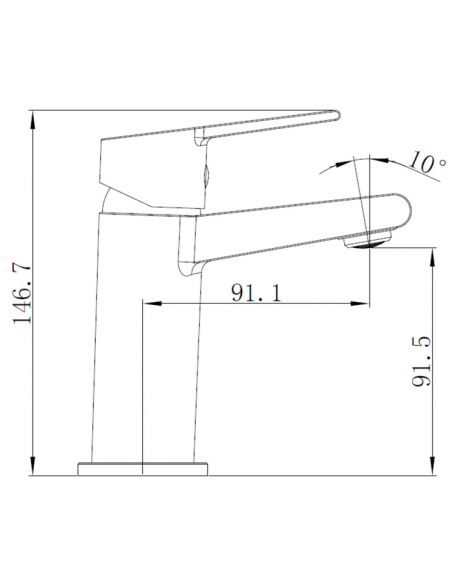 Armatur til håndvask Krom badeværelse vandhane design