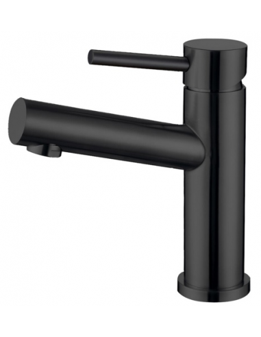 Armatur til håndvask badeværelse vandhane design sort