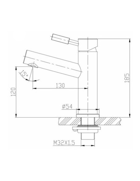 Armatur til håndvask badeværelse vandhane design