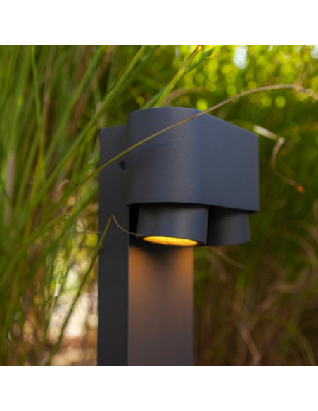 Bedlampe led udendørslamper havelamper indkørsel grå mørkegrå gu10