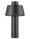 PHOTONI Udendørs bedlampe i aluminium og glas H45 cm 1 x E27 - Sort