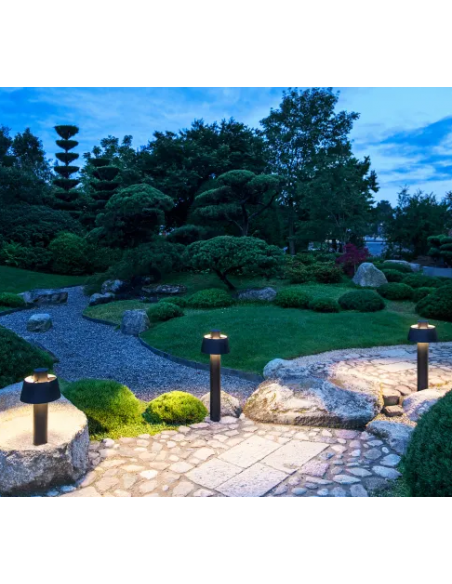 Bedlampe led udendørslamper havelamper indkørsel sort e27