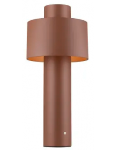 Bedlampe led udendørslamper havelamper indkørsel brun rust corten e27