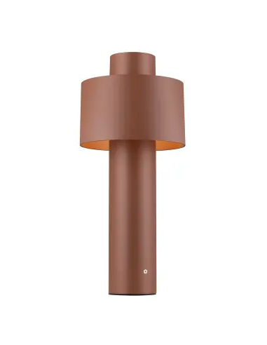 Bedlampe led udendørslamper havelamper indkørsel brun rust corten e27