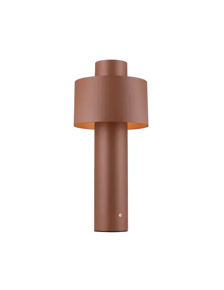 Bedlampe led udendørslamper havelamper indkørsel brun rust corten e27