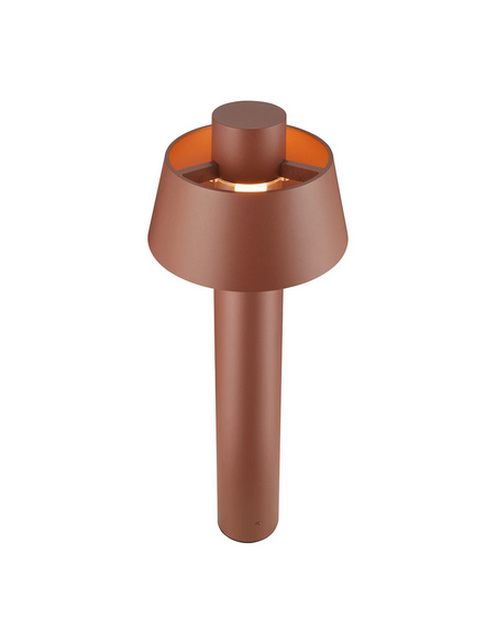 Bedlampe led udendørslamper havelamper indkørsel brun rust corten e27