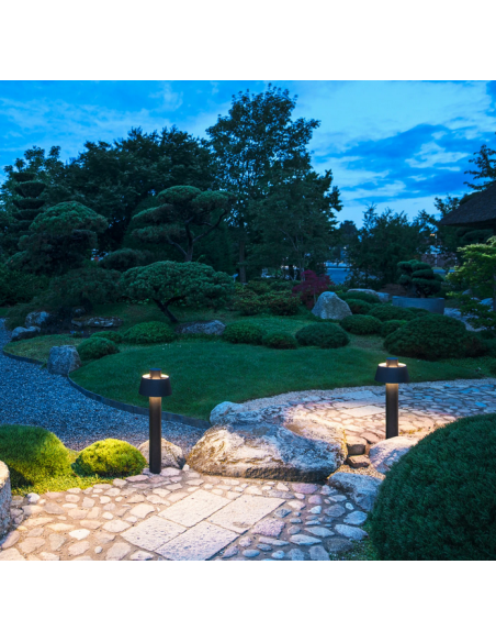 Bedlampe led udendørslamper havelamper indkørsel sort e27