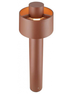 Bedlampe led udendørslamper havelamper indkørsel brun rust corten e27 2