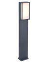 QUBO Udendørs bedlampe i aluminium H75 cm 18W LED - Mørkegrå