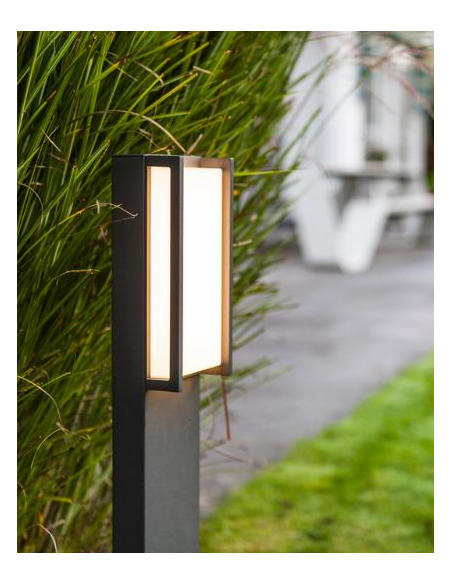 Bedlampe led udendørslamper havelamper indkørsel grå mørkegrå