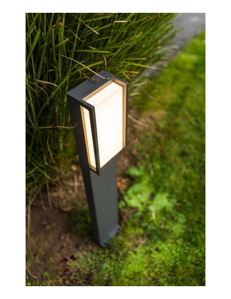 Bedlampe led udendørslamper havelamper indkørsel grå mørkegrå