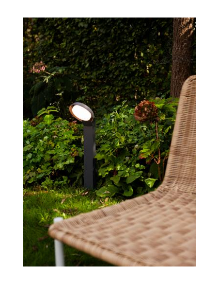 Bedlampe led udendørslamper havelamper indkørsel grå mørkegrå