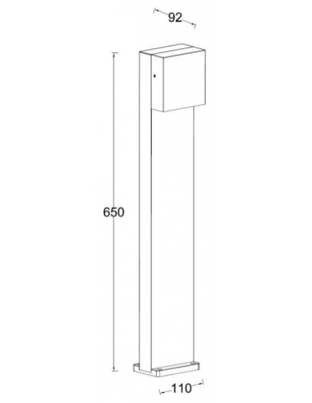 Bedlampe led udendørslamper havelamper indkørsel sort