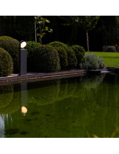 Bedlampe led udendørslamper havelamper indkørsel grå mørkegrå 2