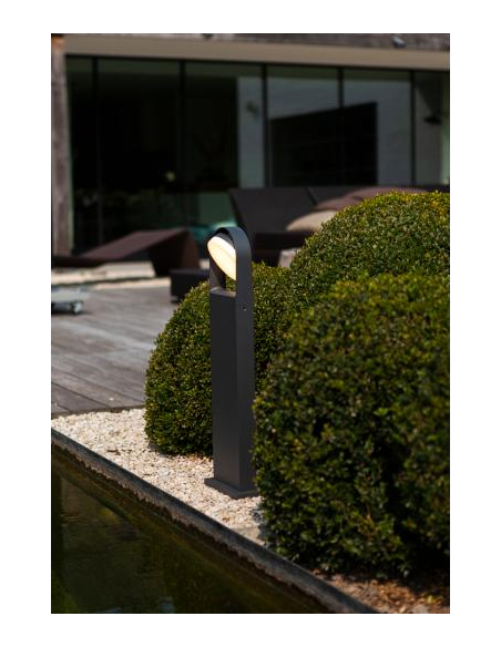 Bedlampe led udendørslamper havelamper indkørsel grå mørkegrå