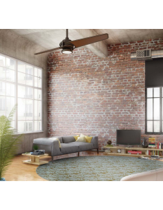 loftventilator restaurant cafe soveværelse ventilator med lys lampe 2