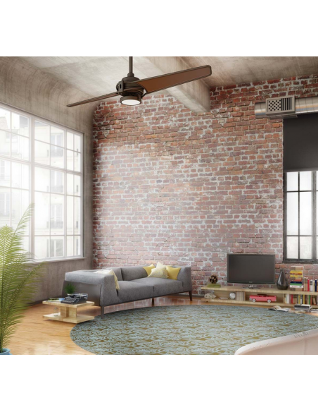 loftventilator restaurant cafe soveværelse ventilator med lys lampe