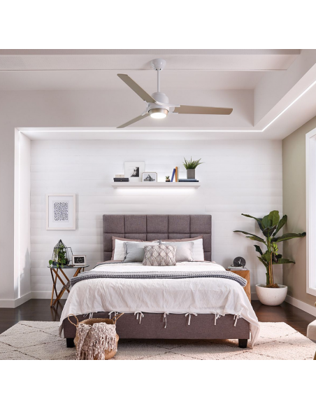 loftventilator restaurant cafe soveværelse ventilator med lys lampe