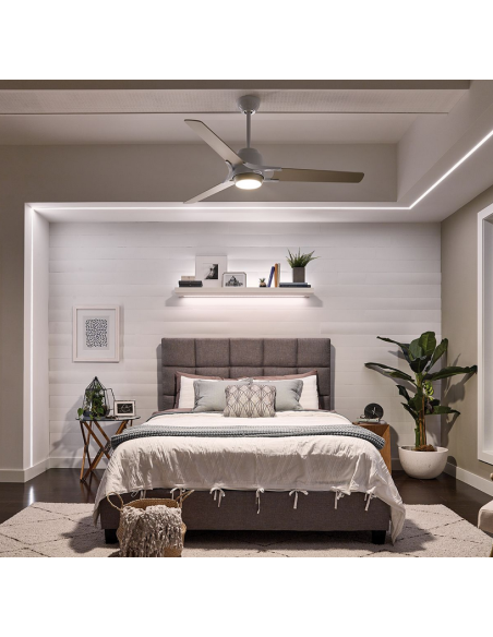 loftventilator restaurant cafe soveværelse ventilator med lys lampe