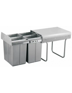 affaldsspand køkkenskab udtræk sortering affaldssortering køkken