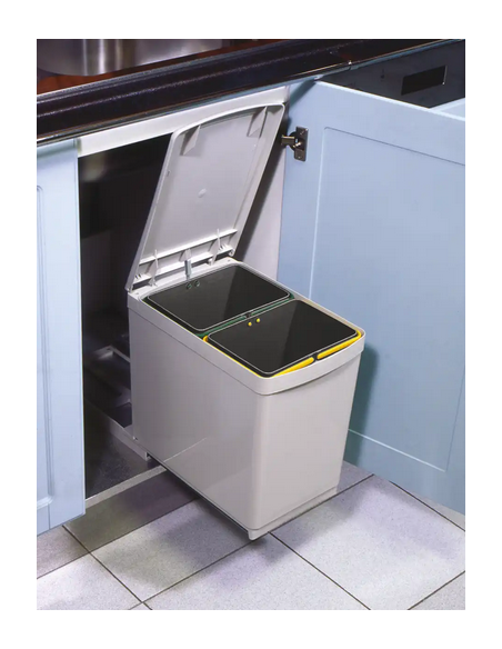 affaldsspand køkkenskab udtræk sortering affaldssortering køkken