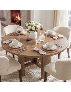 rundt små lille spisebord indretning billigt træ moderne nordisk design 120 2