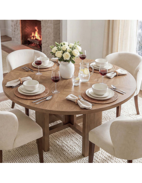 rundt små lille spisebord indretning billigt træ moderne nordisk design 120