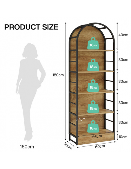 reol bogreol stue soveværelse moderne design