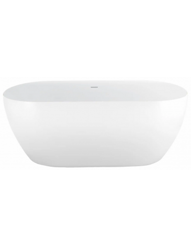 fritstående badekar 180 moderne design badeværelse indretning hvid højglans blank skinnende akryl