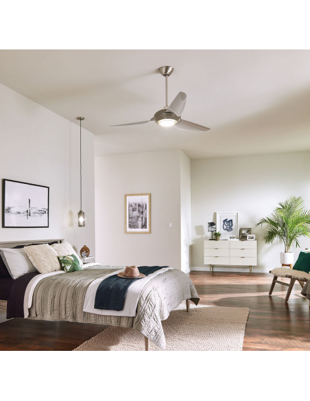 loftventilator restaurant cafe soveværelse ventilator med lys lampe