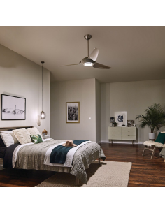 loftventilator restaurant cafe soveværelse ventilator med lys lampe 2