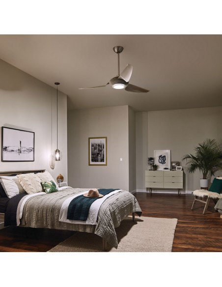 loftventilator restaurant cafe soveværelse ventilator med lys lampe