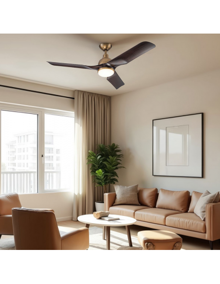 loftventilator restaurant cafe soveværelse ventilator med lys lampe