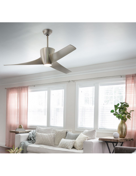 loftventilator restaurant cafe soveværelse ventilator med lys lampe