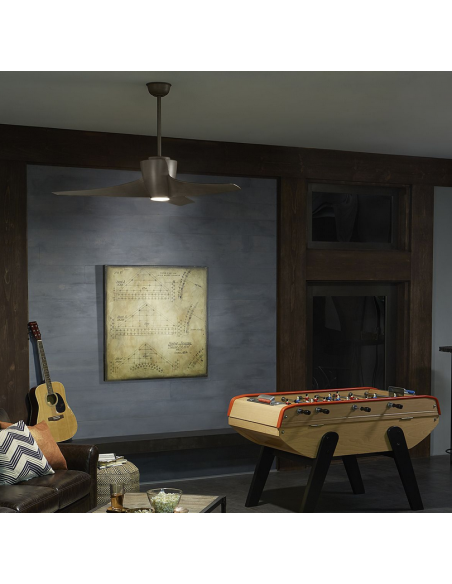 loftventilator restaurant cafe soveværelse ventilator med lys lampe