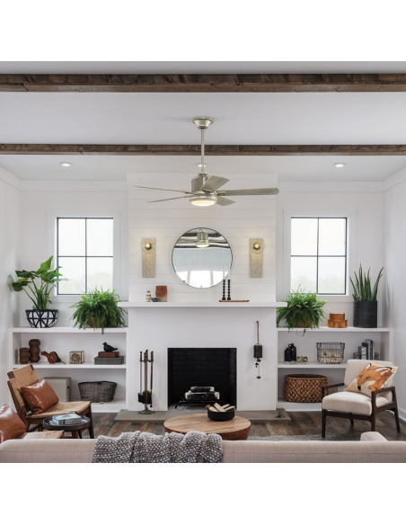 loftventilator restaurant cafe soveværelse ventilator med lys lampe