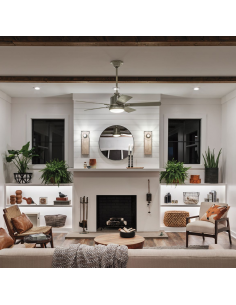 loftventilator restaurant cafe soveværelse ventilator med lys lampe 2