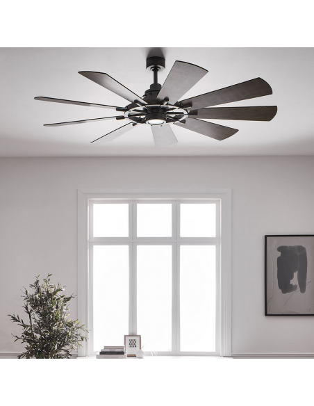 loftventilator restaurant cafe soveværelse ventilator med lys lampe