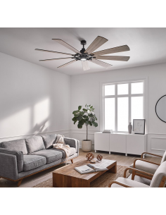 loftventilator restaurant cafe soveværelse ventilator med lys lampe 2