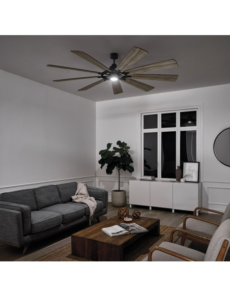 loftventilator restaurant cafe soveværelse ventilator med lys lampe